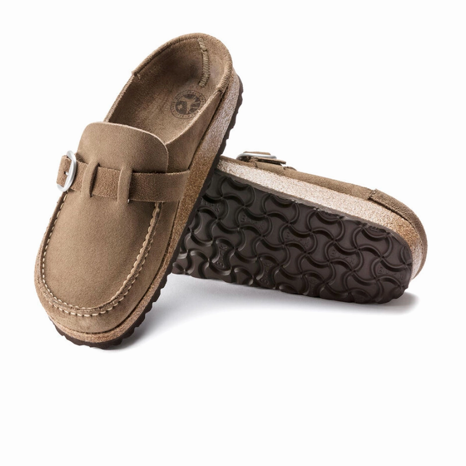 Calm Routine Birkenstock Buckley Clog (Women) - Gray Taupe Suede