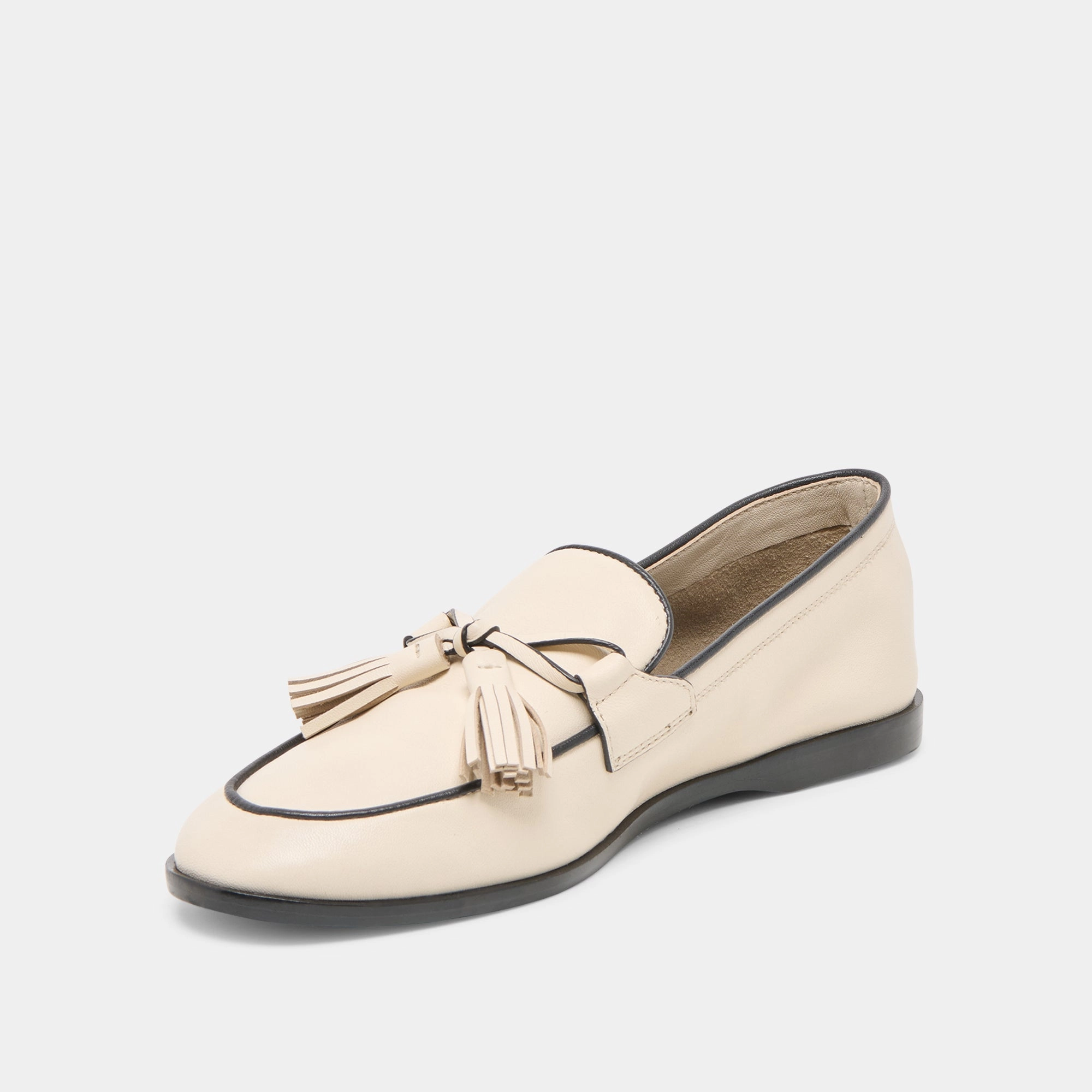 LOKLAN LOAFERS IVORY LEATHER Best Seller Romantic Date