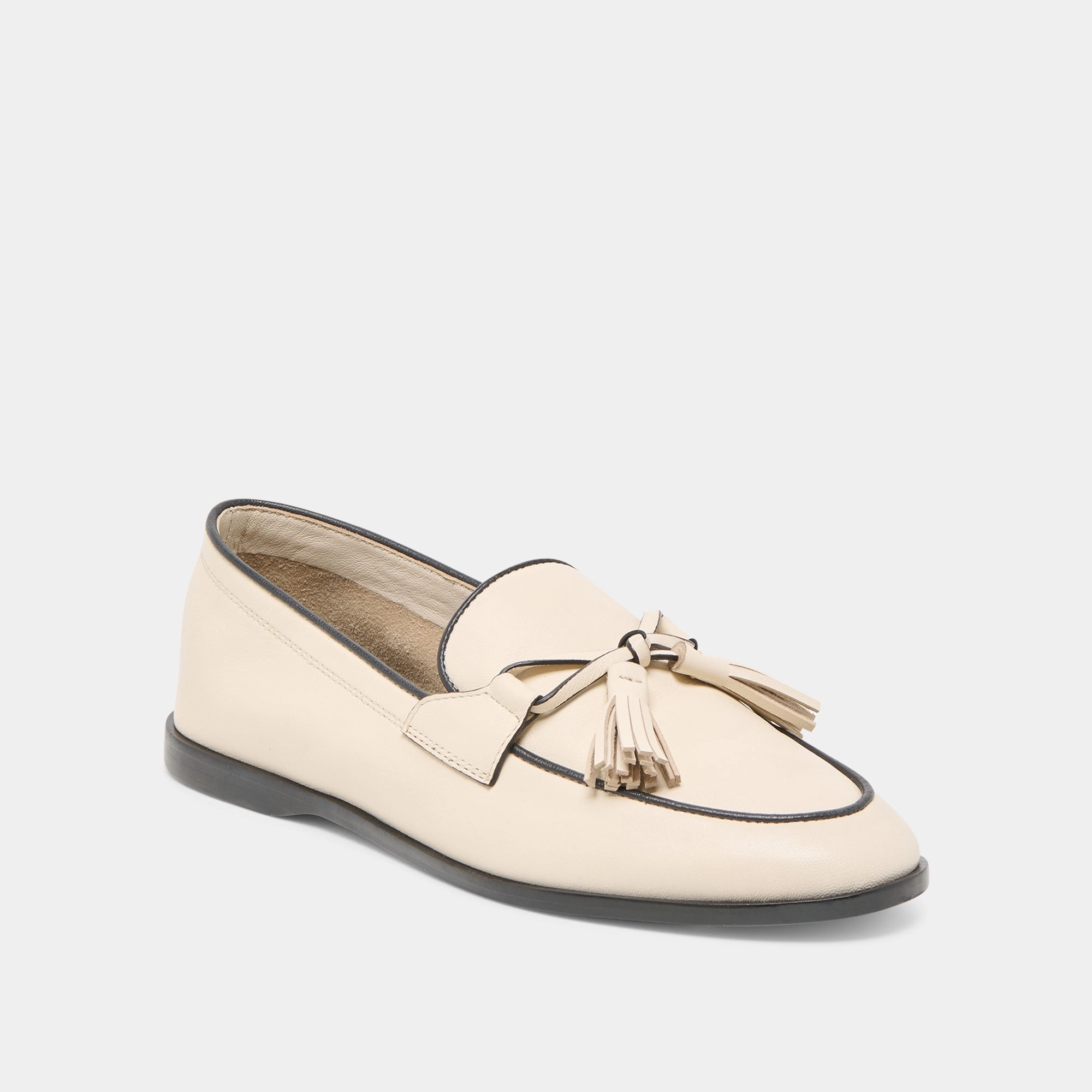 Modern Muse LOKLAN LOAFERS IVORY LEATHER