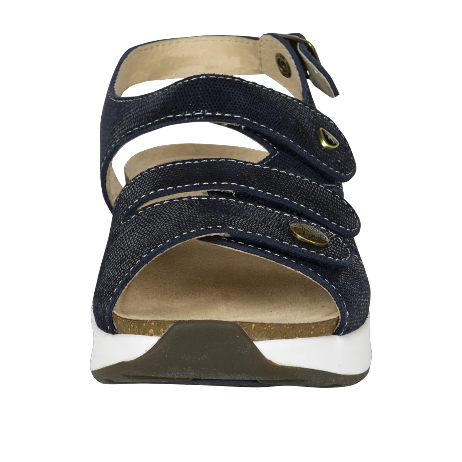 Superior Fit Fashionable Slides Xelero Mykonos Backstrap Sandal (Women) - Navy