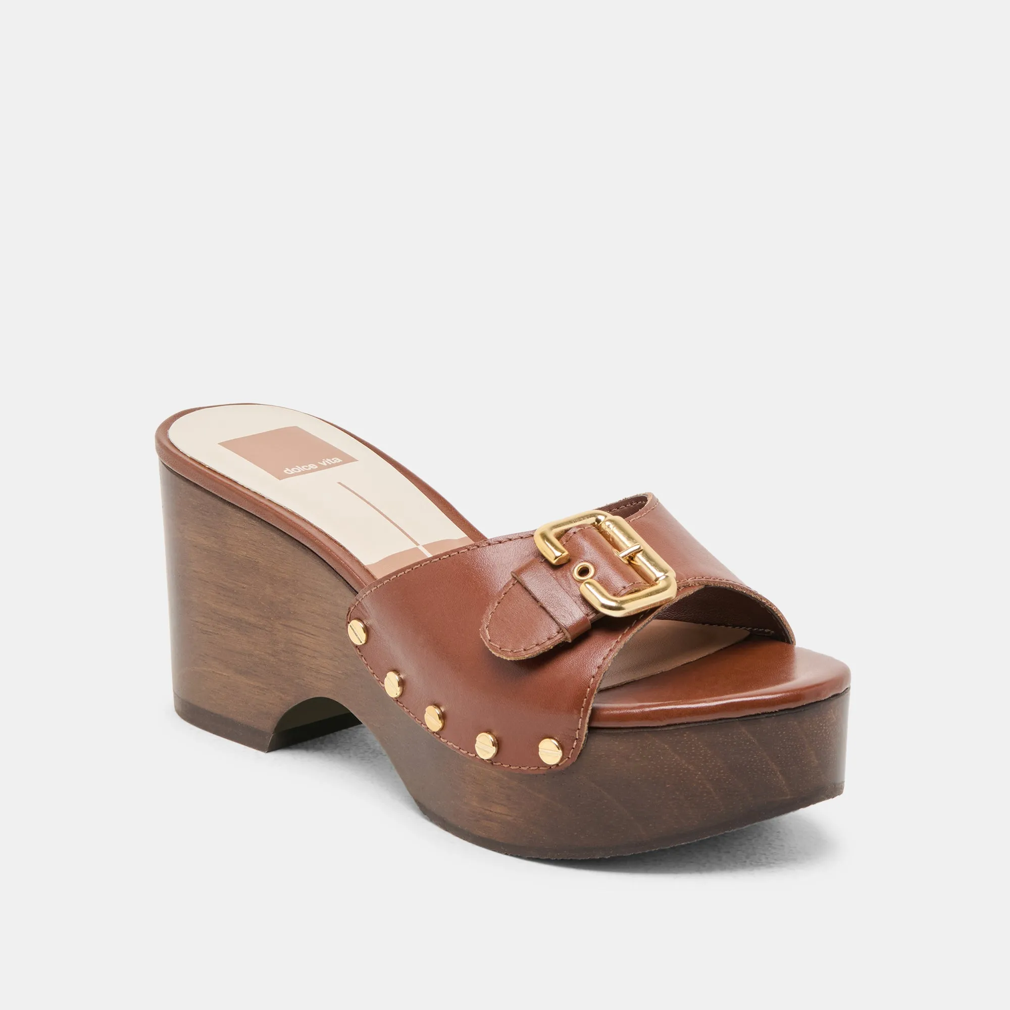 Everyday Casual All-around durability YALAH HEELS BROWN LEATHER