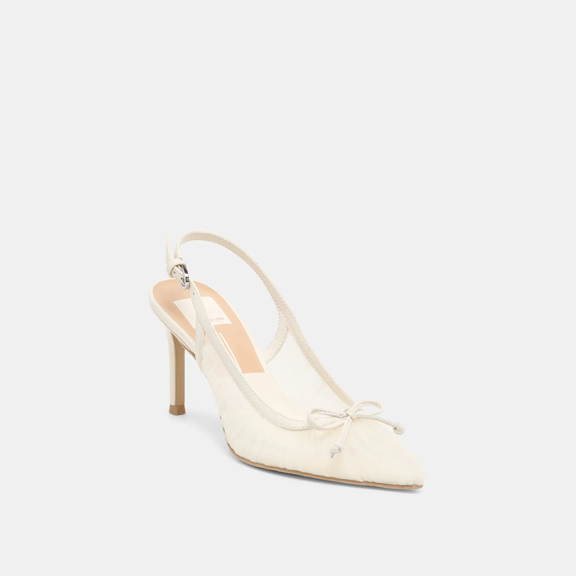 YELA HEELS WHITE TULLE Sole Tech Structured ease