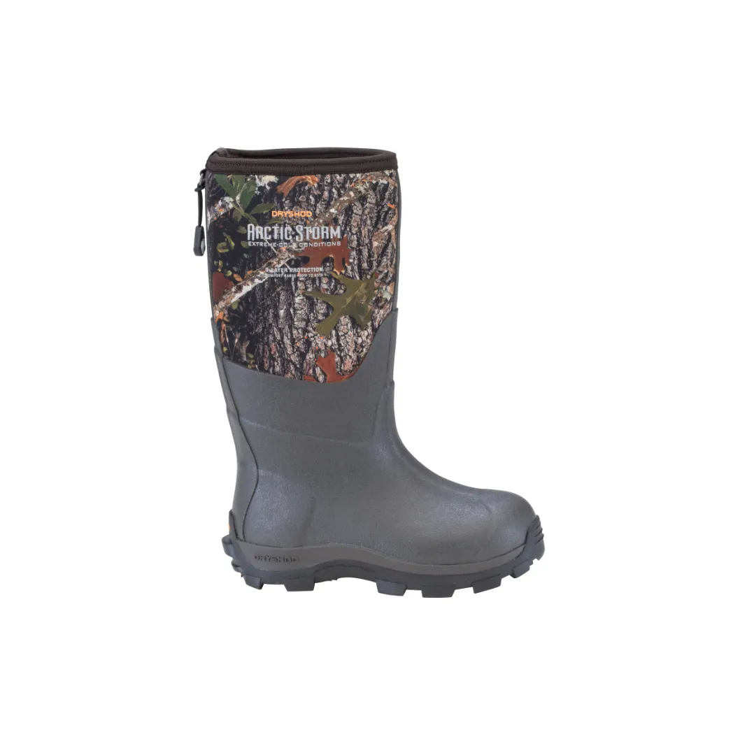 Anti Slip Tread Youth Arctic Storm Camo Winter Boots ARS-KD-CM