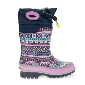 Youth Fair Isle Neoprene Snow Boots 24104417B sueded fabric sandal