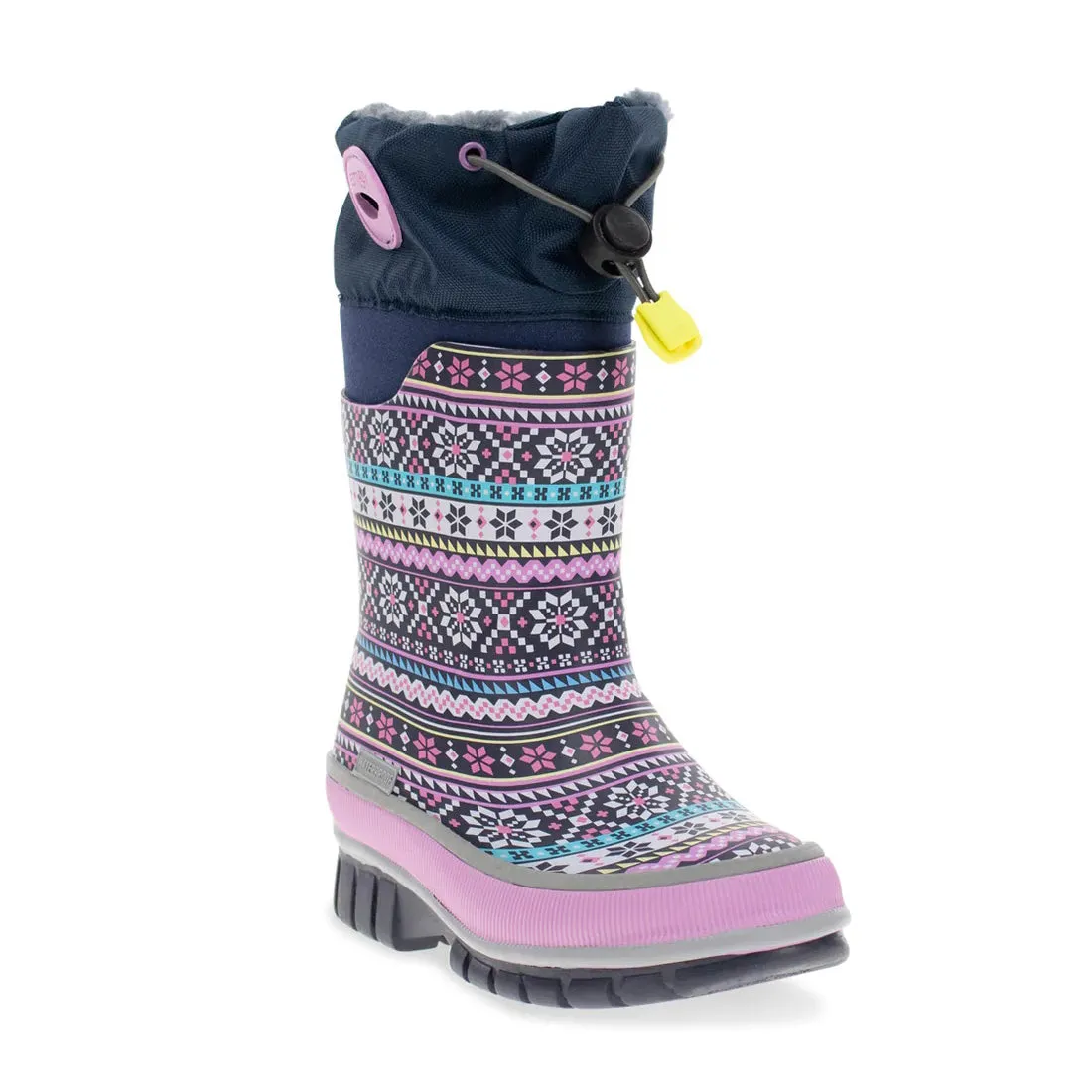 Youth Fair Isle Neoprene Snow Boots 24104417B All-Weather Performance