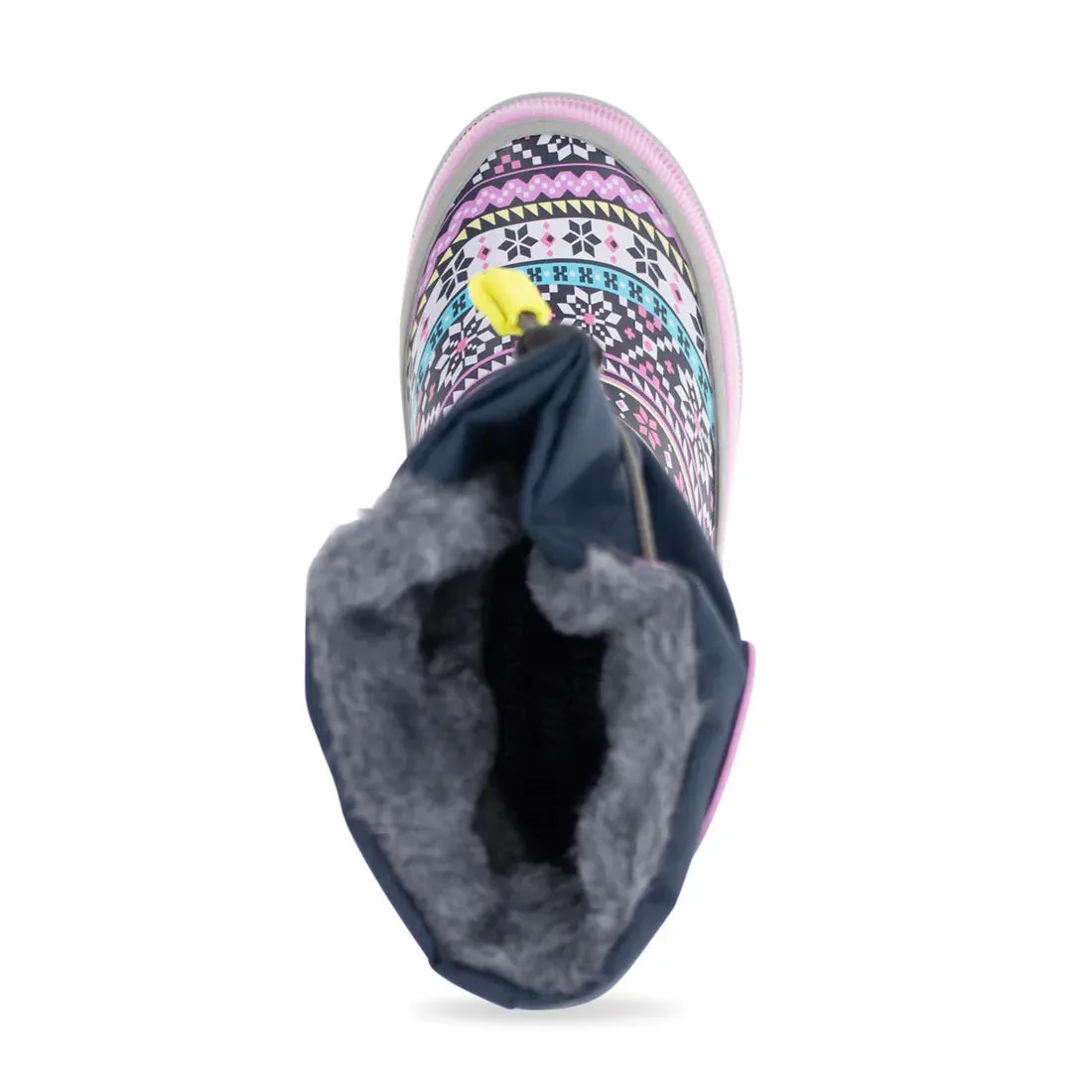 Youth Fair Isle Neoprene Snow Boots 24104417B Signature flexibility