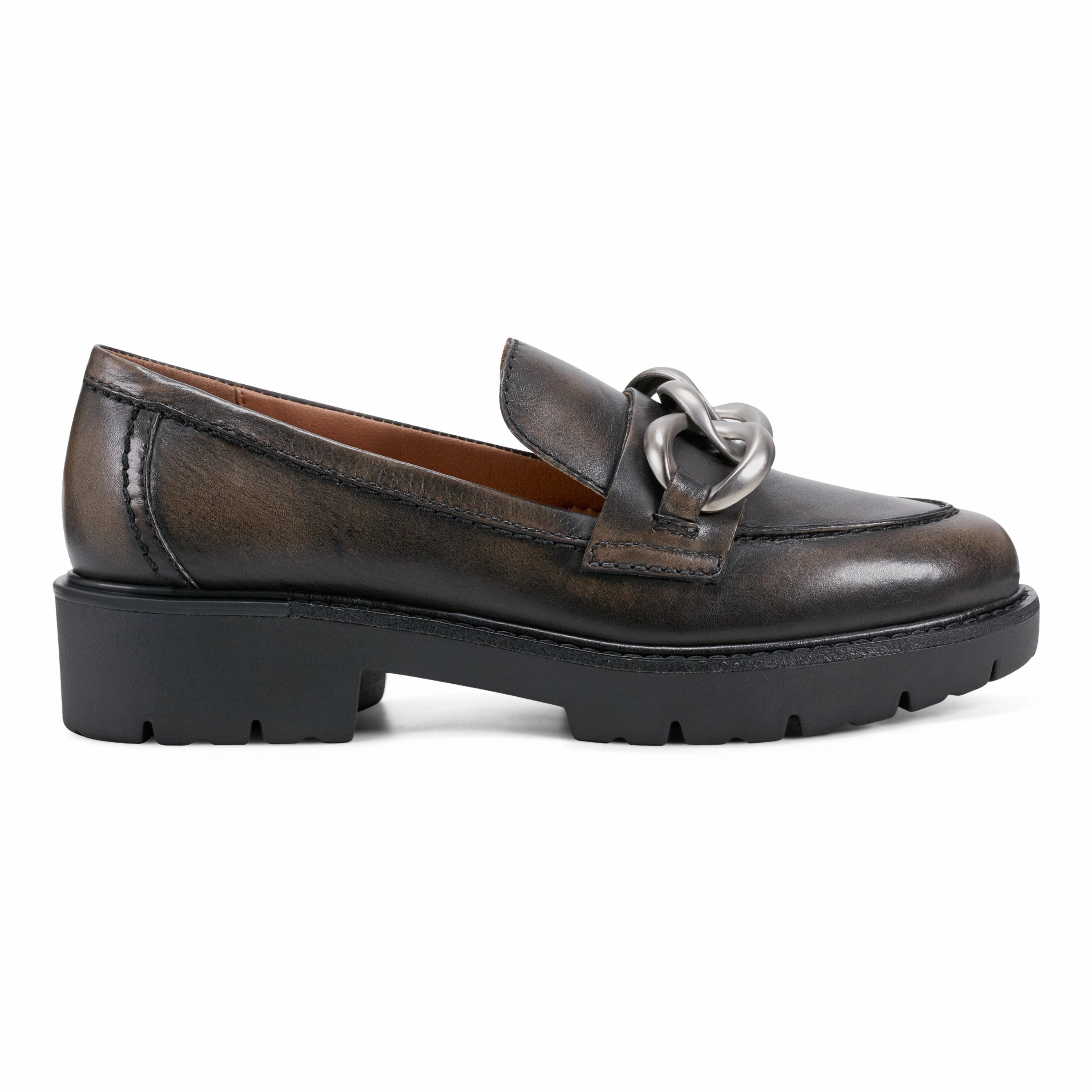 Nature Trek Zalor Round Toe Lug Sole Casual Slip-on Loafers
