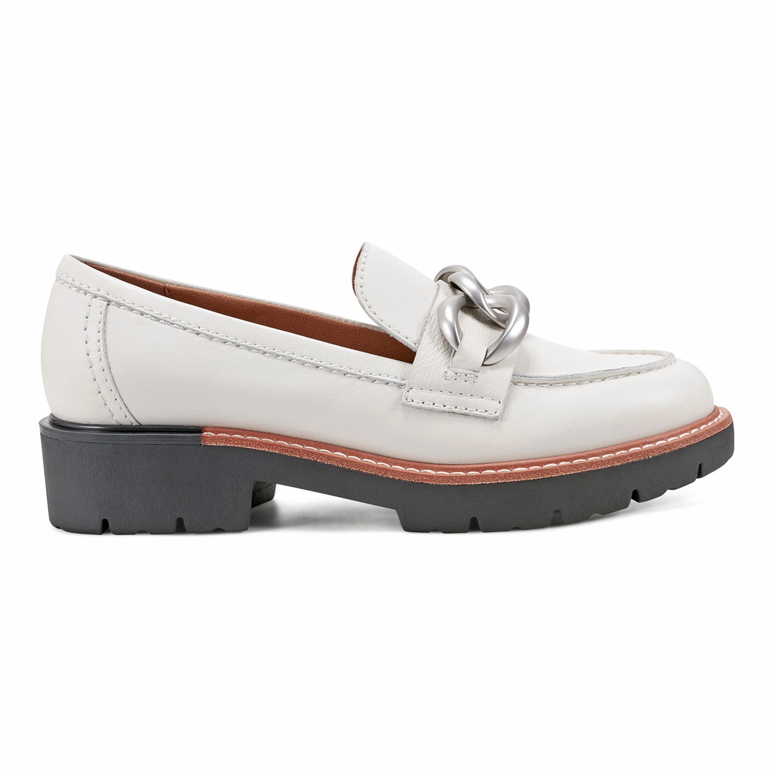Zalor Round Toe Lug Sole Casual Slip-on Loafers Scandi Clean